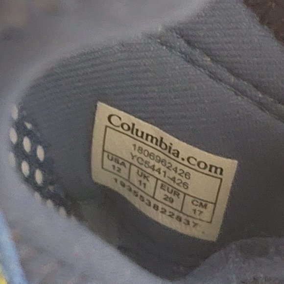Columbia Unisex Youth Size 12  Blue‎ Okolona Water Outdoor Shoes - Picture 8 of 9